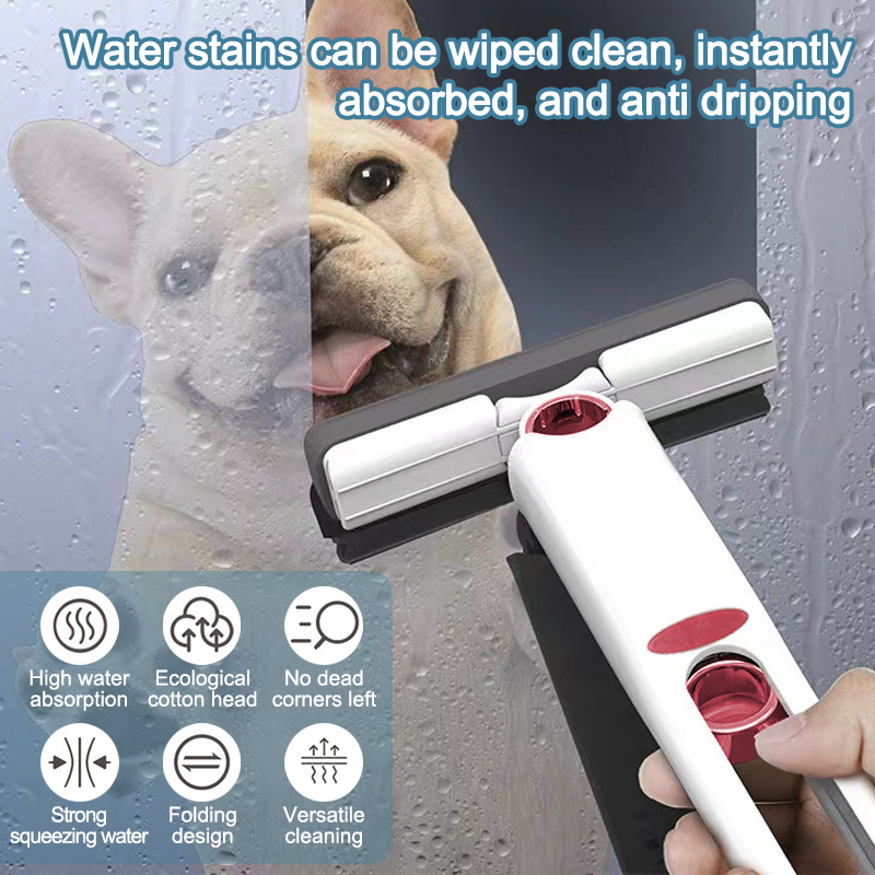 All-in-One Mini Mop: Self-Extrusion Sponge for Easy Floor, Glass, and Kitchen Cleaning