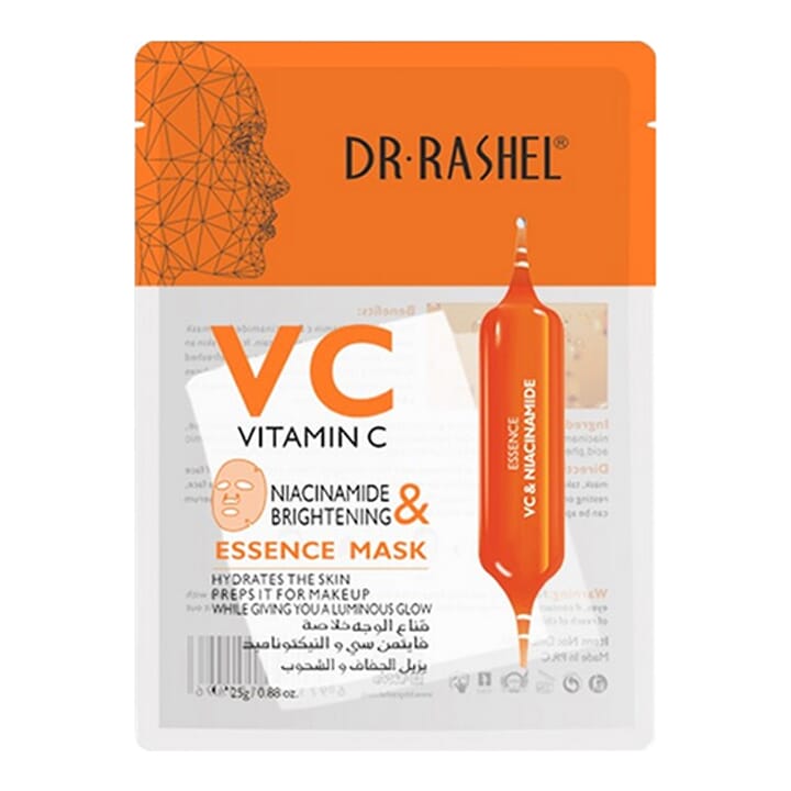 Dr. Rashel VC Essence Face Mask with Vitamin C & Niacinamide - 25 gm