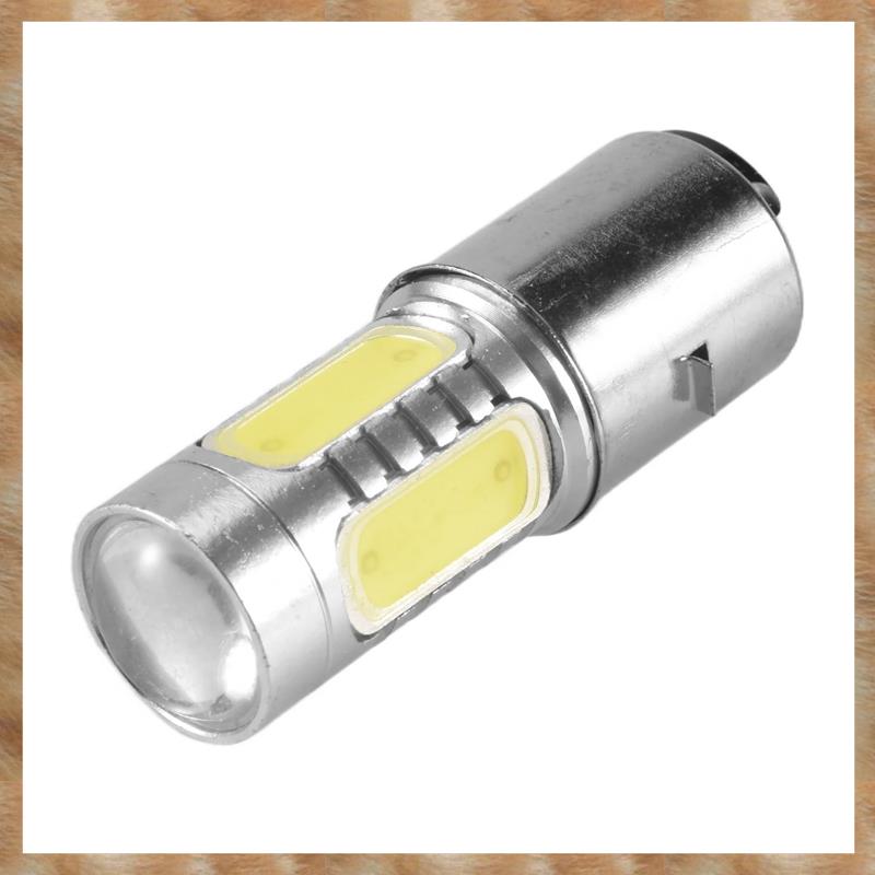 Kqueebee 12V BA20D H6 4 COB LED White Bulb Light For Motorcycle Bike Moped ATV Headlight