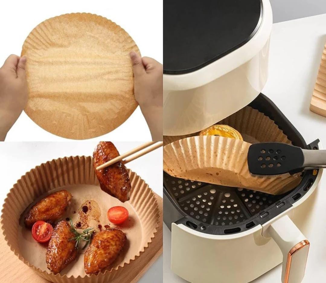 50 Pieces Pack Non Stick Air Fryer Disposable Paper Liner