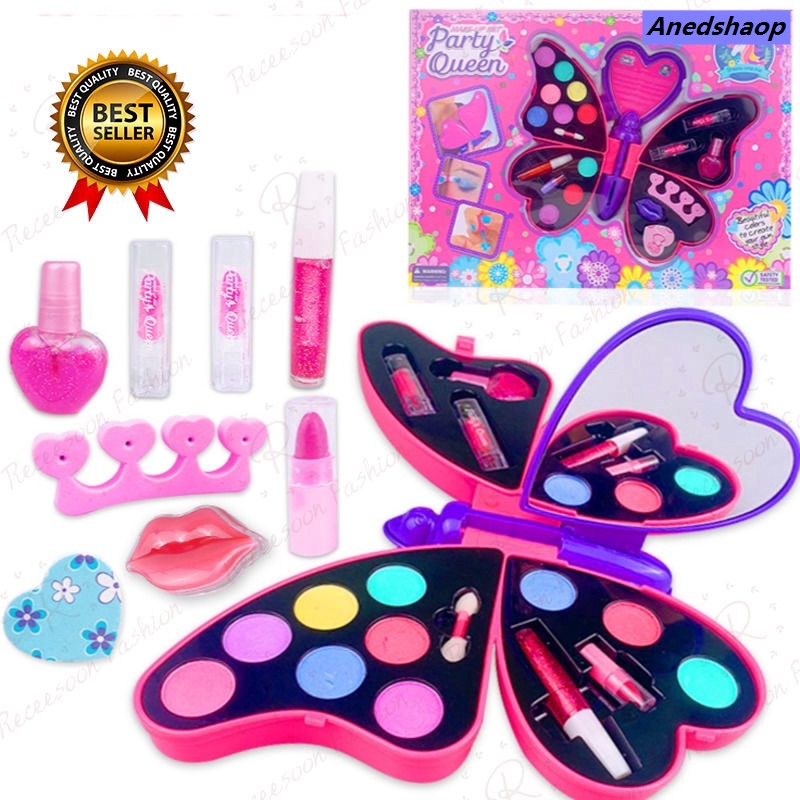 NEW Anedshaop Affordable Kids Safe Pretend Play Toy Princess Girls Makeup Kids Cosmetics Make Up Set Washable Beauty Makeup Box Baby Gift Toys For Girls Birthday