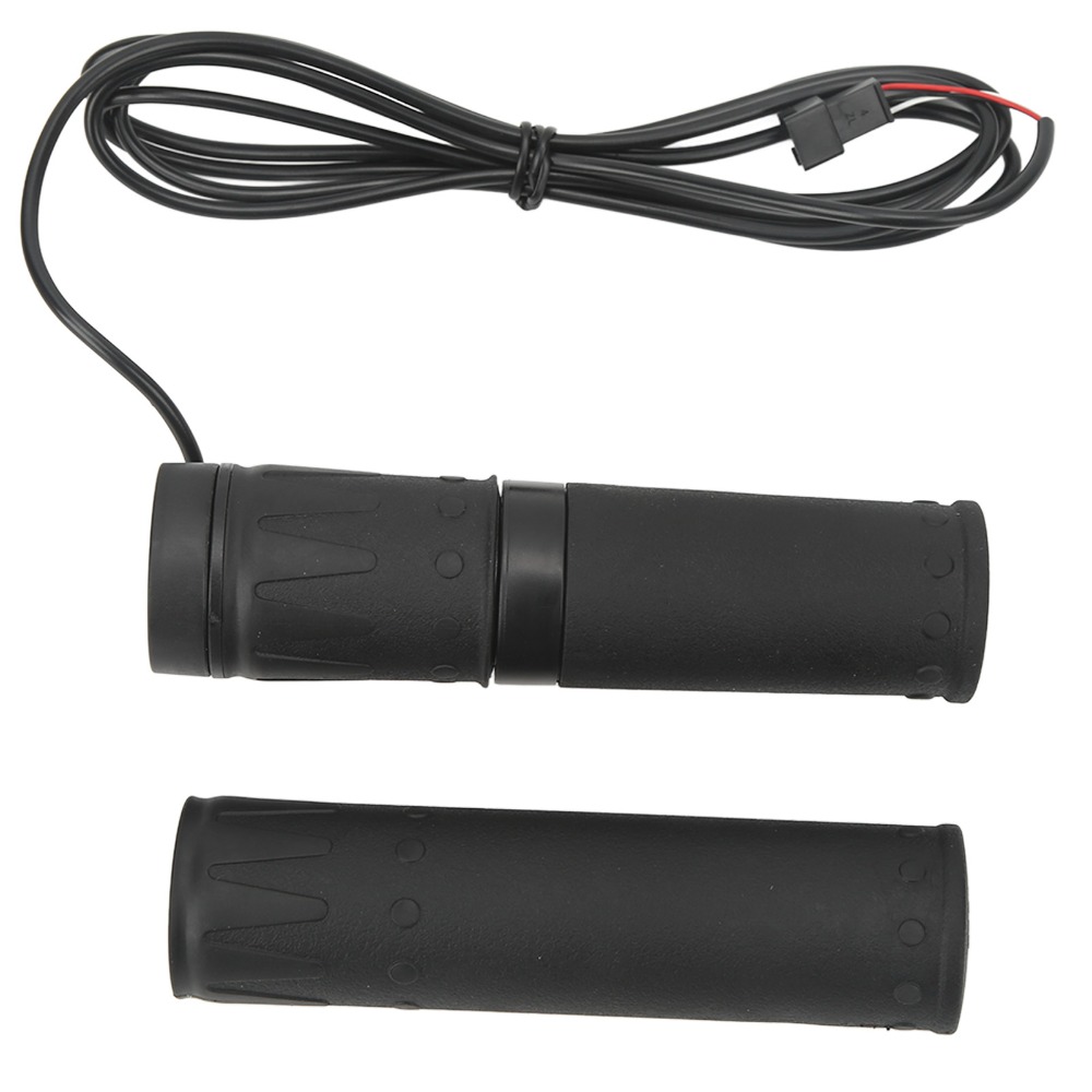 1 Pair Universal with SM Connector Electric Bike Throttle Handle 12-72V Split Half Section Electric Bike Throttle Grip for Right Hand Bike Speed Control Handle E Bike Conversion