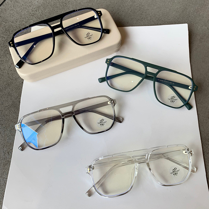 Enacolor New Optical Eye Female Fashion Retro Myopic Mirror Frame Blue Blocking Glasses