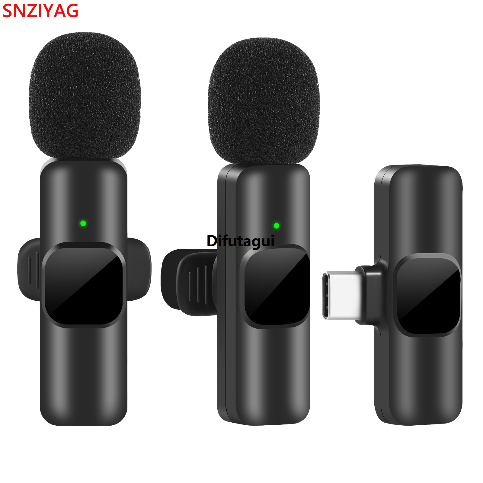 Difutagui 2025 New New Wireless Lavalier Microphone Portable Audio Video Recording High Quality Mini Mic for iPhone Android Live Broadcast Gaming Phone Mic