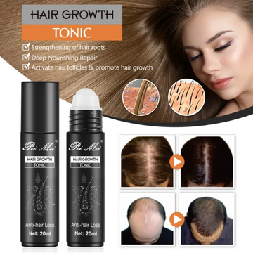 100% Organic Ginger Anti-Hair Loss Hair Growth Tonic Oil Serum Product for Natural Hair With Castor DHT Blocker