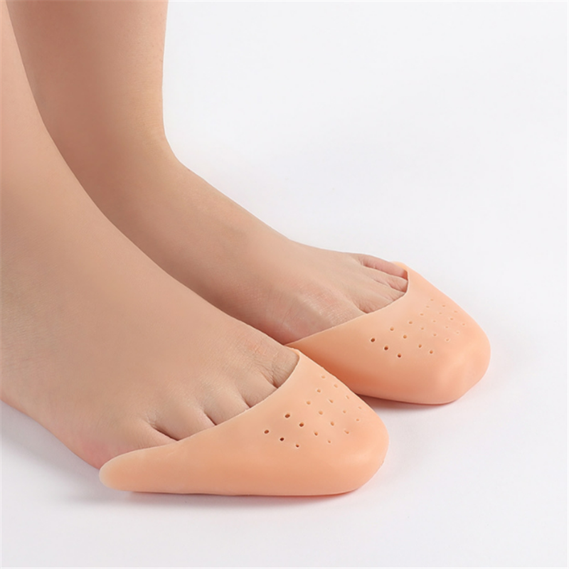 HOT New 2pcs Silicone Gel Toe Caps Soft Ballet Pointe Dance Athlete Shoe Pads Breathable Universal Pads For Girls Women Foot Care
