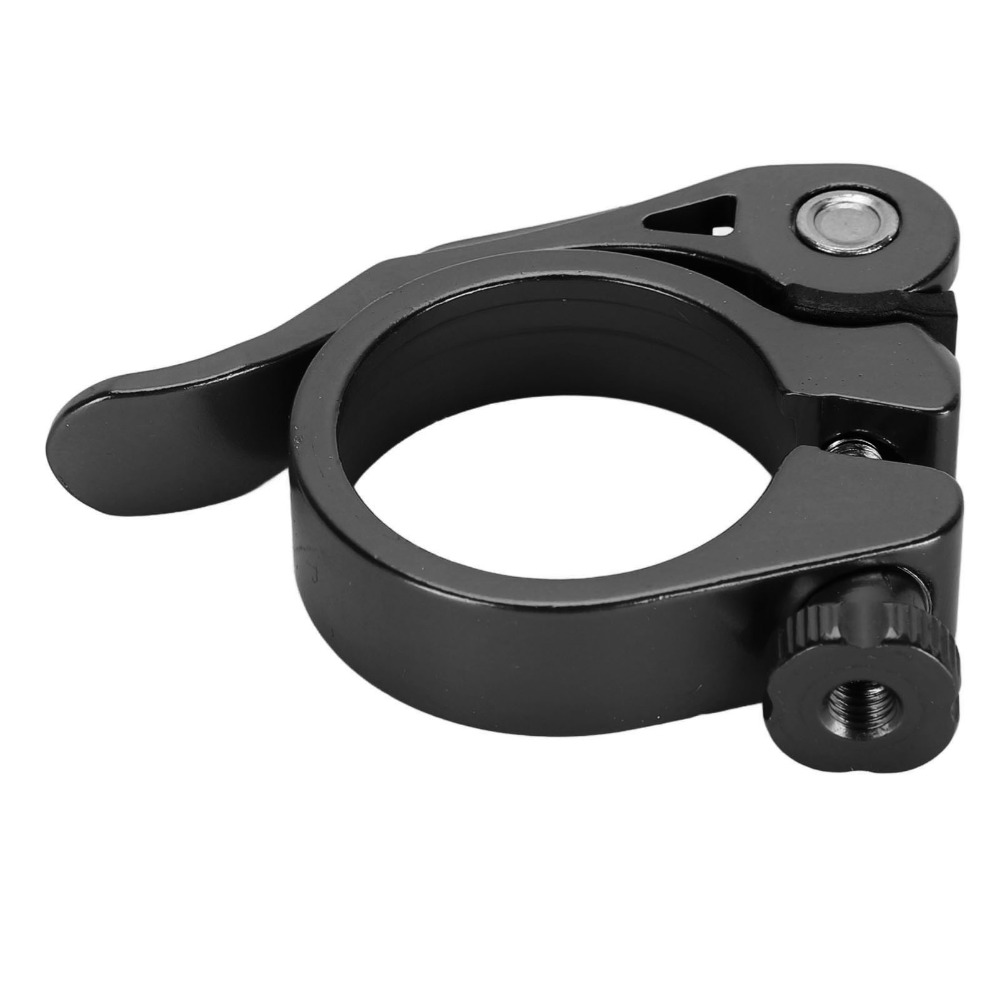2PCS Durable Aluminum Alloy Bike Seatpost Clamp 34.9mm Diameter Easy Adjustment Mountain Bike Seatpost Clamp Quick Release Bike Seatpost Clamp Bicycle Saddle Adjustment