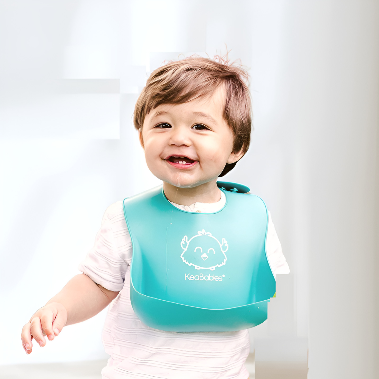 Soft Silicone Baby Bibs- Waterproof Adjustable Food Pocket For Newborn Toddler Kids Lunch Dinner Bibs - Sold By Watch House