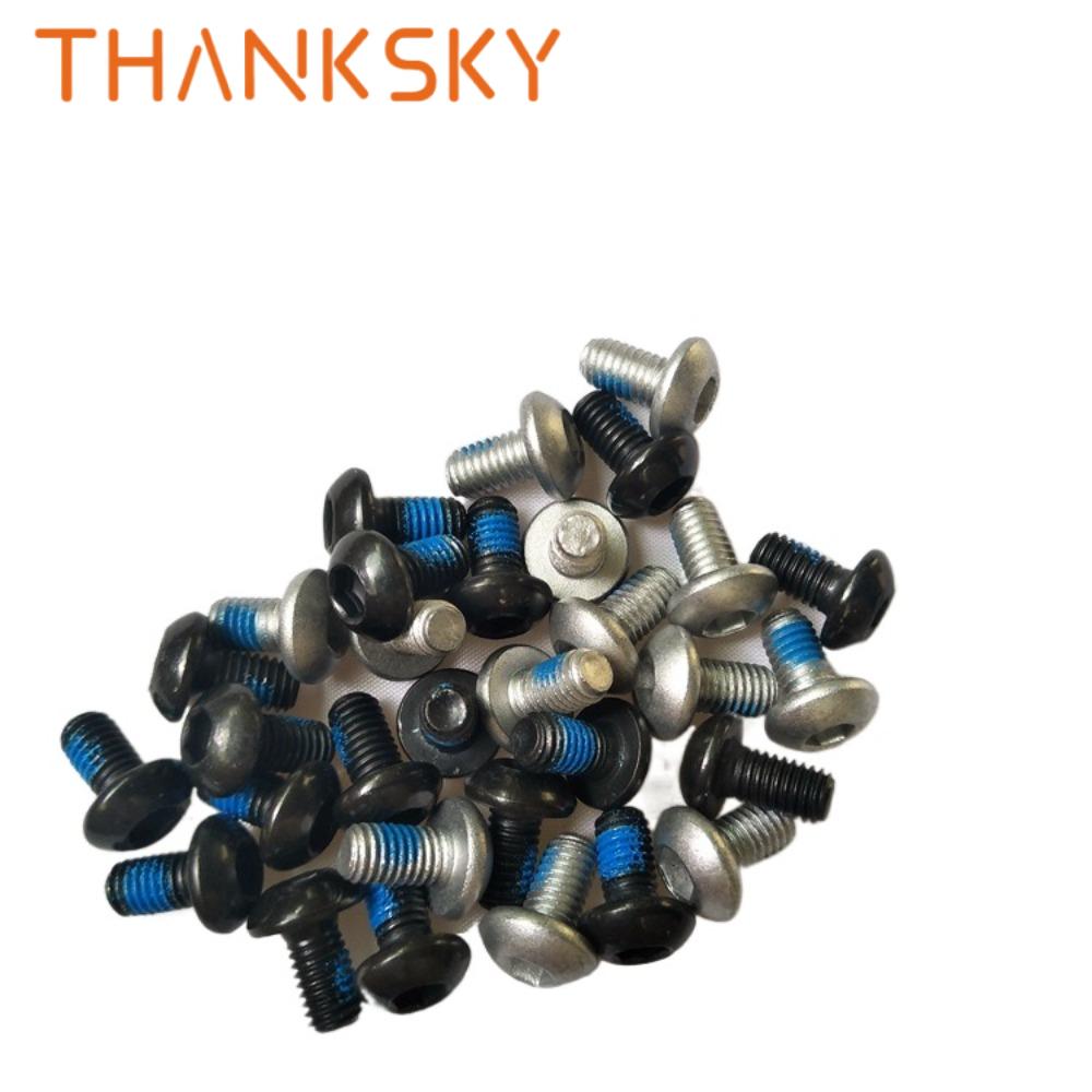 12pcs M5*0.8P MTB Cycling Parts Stainless Steel Rotor Bolt Cycle Bicycle Screws Brake Disc Bolts Mountain Bike Accessories