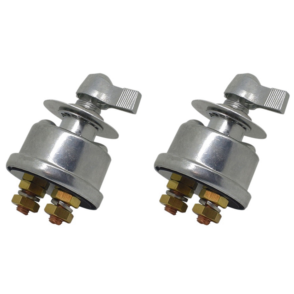 JINMY 2X 12-24 V Master Battery Disconnect Switch, Battery Power Cut Isolator for Car, Vehicle, RV and Boat ( On/Off)