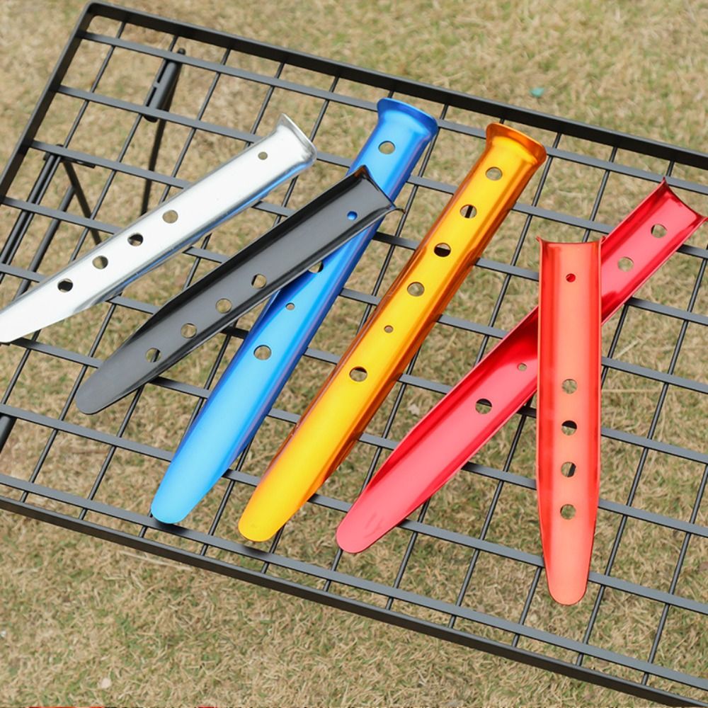 High Quality Aluminum Alloy U-Shaped Tent Nail 23cm 31cm 5 Colors Tent Stakes Sand Peg Outdoor Camping Hiking
