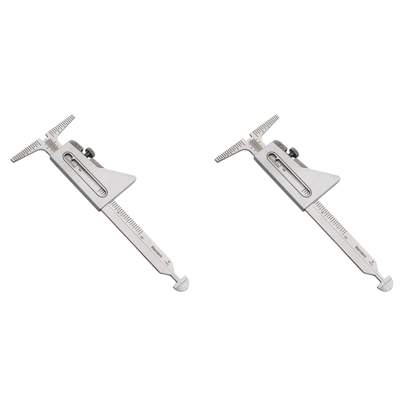 fasdaga 2X HI-LO Stainless Steel Welding Gauge Inch&Metric for Measurement of Pipe After Fit-Up/Alignment Space 32mm 37 1/2inch