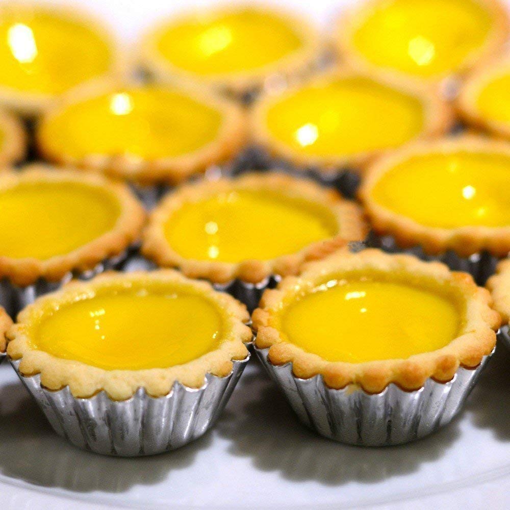 1 Piece Aluminium Round Tart Baking Cupcake Pans Moulds for Cakes & Muffins