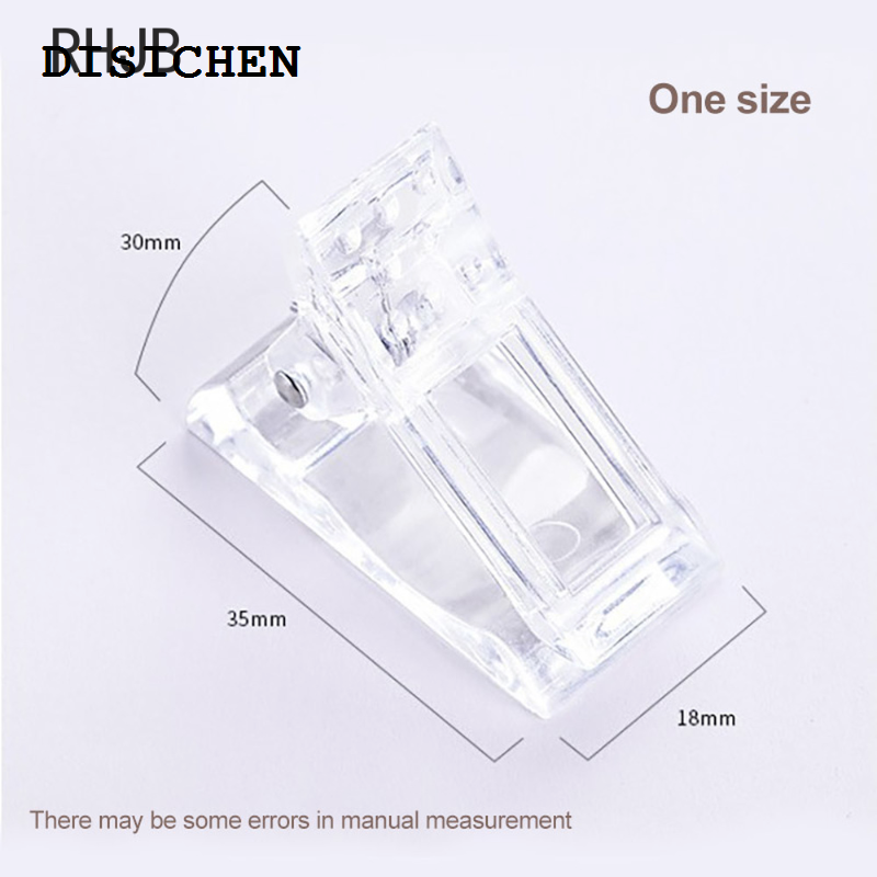 DISICHEN 2025 RHJB Nail Clip Tips Acrylic Nail Plastic Extension Clamp Finger Polish Quick Building Mold Nail Builder Assistant Tool
