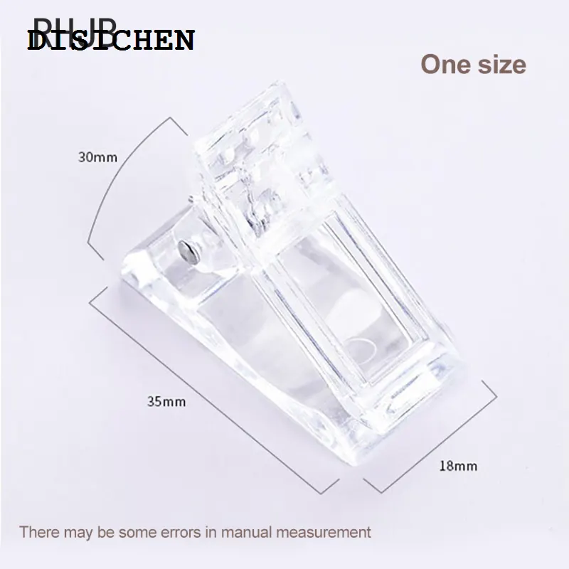 DISICHEN 2025 RHJB Nail Clip Tips Acrylic Nail Plastic Extension Clamp Finger Polish Quick Building Mold Nail Builder Assistant Tool