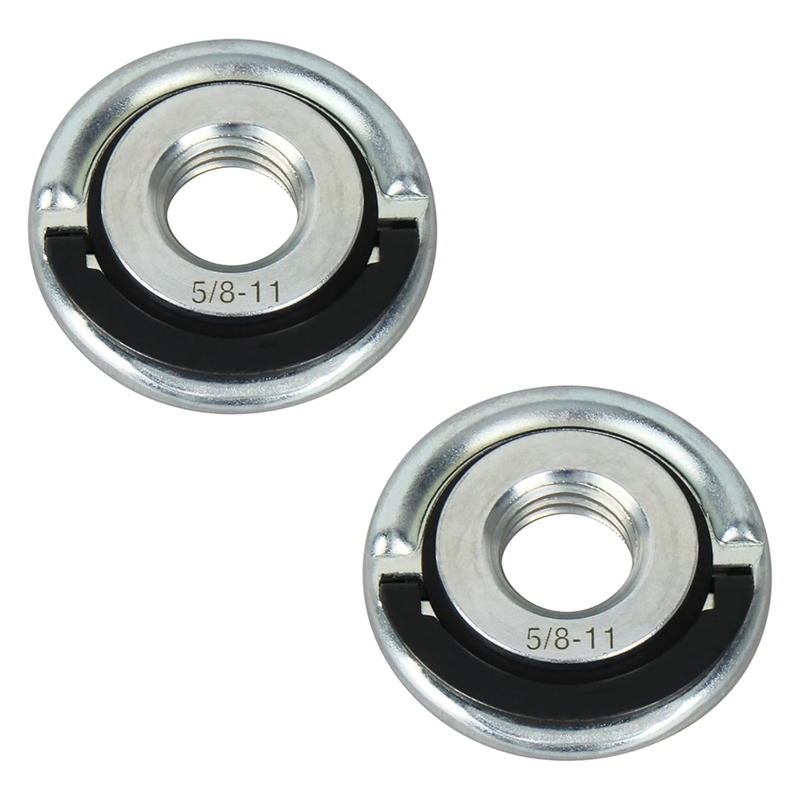 FORIDE 2Pack Universal 5/8-11inch Thread Quick Change 1.75inch Disc Flange Locking Nut, Replacement Part