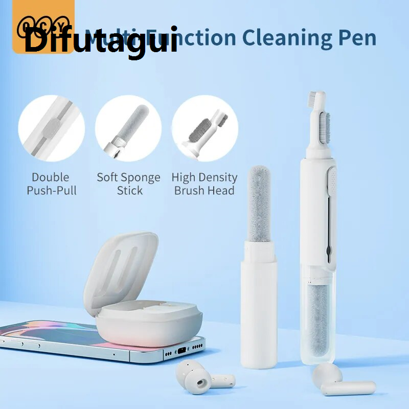 Difutagui multi cleaning pen Bluetooth Earphones Cleaning Kits for QCY T13 T20 T18 TWS Earbuds Cleaner Clean Brush Pen for Airpods Pro 3 2 1 Xiaomi HuaweiTool Sets