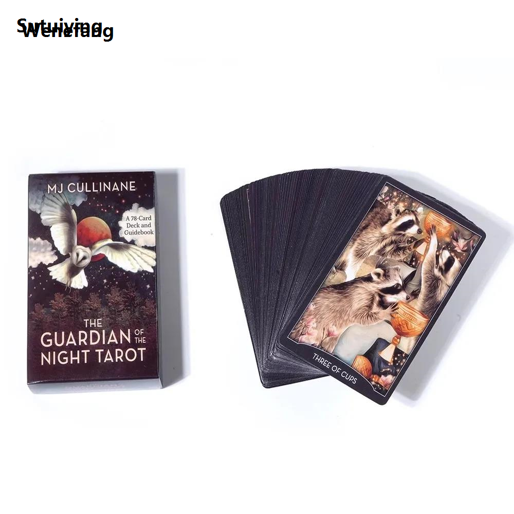 Wenefang Sutuiying The Guardian Night Tarot Cards Deck Work Life And Love Oracle Profesional Fifty percent discount Cards Board Game Divination Fate Entertainment Playing Cards