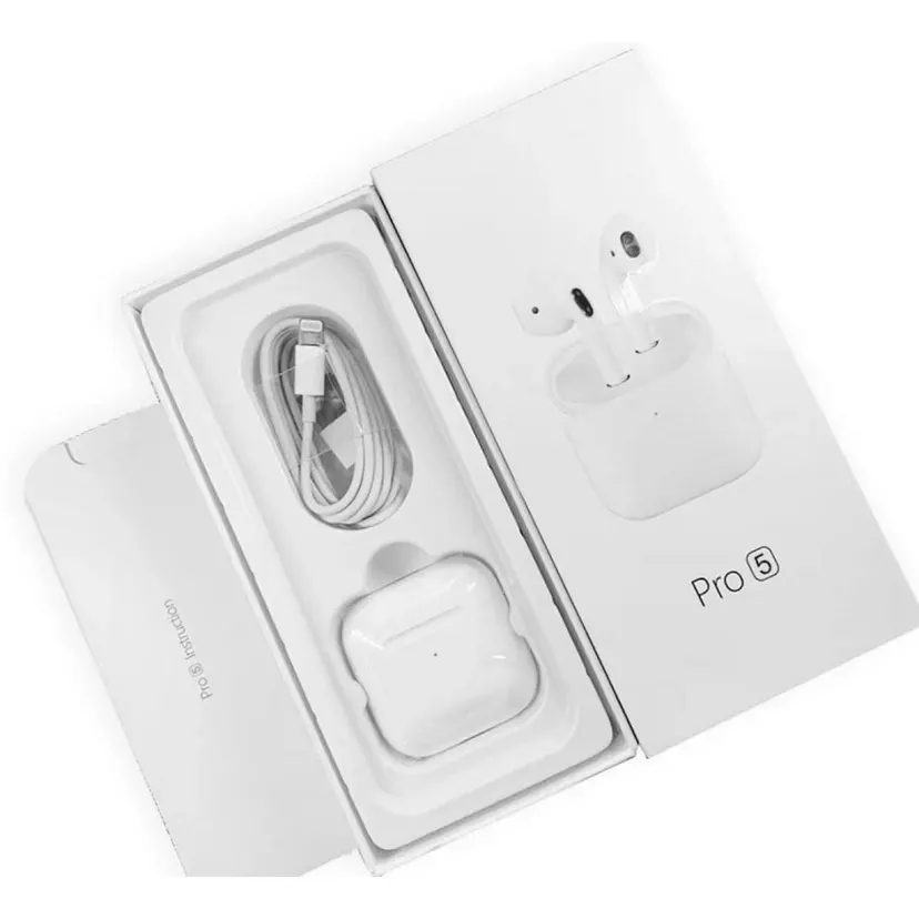 Pro5 Bluetooth 5.0 Wireless Earbuds for Cell Phone/Running, Tws Wireless Headphones in-Ear Earphones with Charging Case