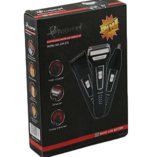 Gemei ProGm 573 3In1 Kit Electric Shaver Beard Shaving Machine For Men
