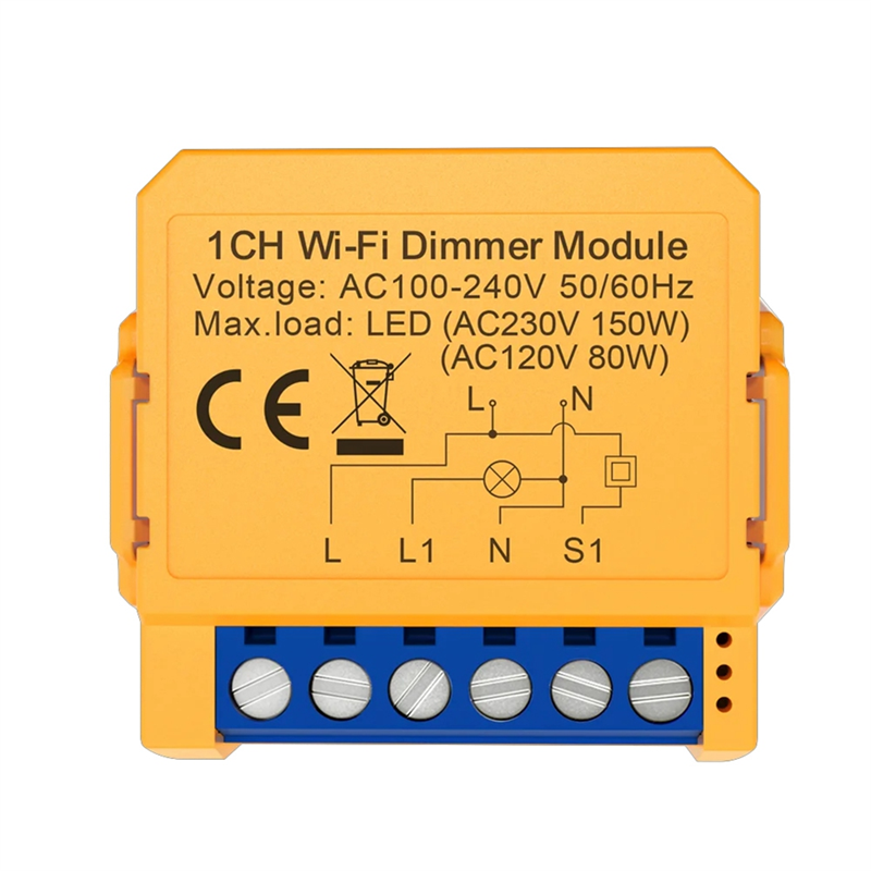 Tuya WiFi Smart Dimmer Switch Module 1CH Control LED Lights