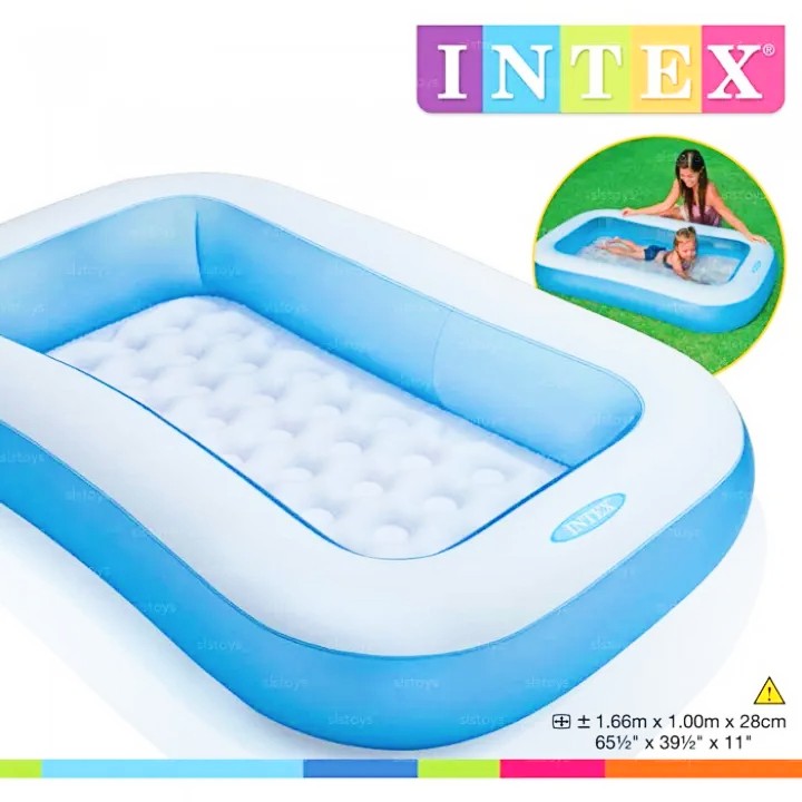 Intex Rectangular Swimming Pool (1.66m /1m/28cm )