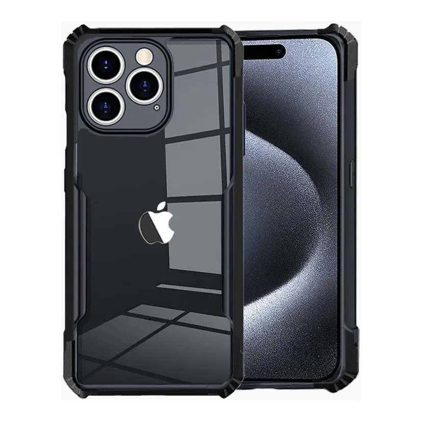 Ipaky Apple iPhone 15 Pro Max Super Series Transparent Mobile Cover Case Shell