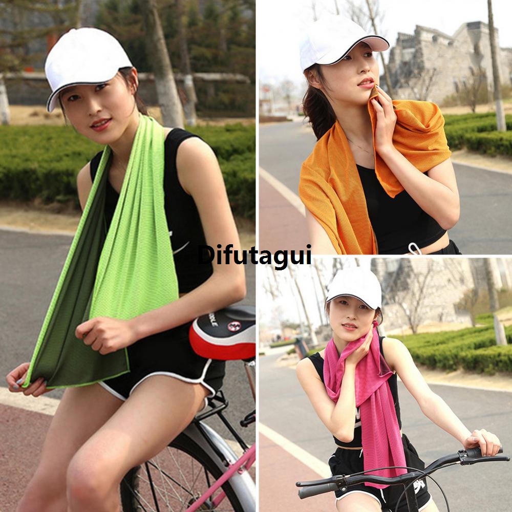 Difutagui New specials Outdoor Sport Ice Towel Rapid Instant Cooling Microfiber 2025 New Quick- Ice Towels Fitness Yoga Gym Running Wipe Sweat Chill Towels