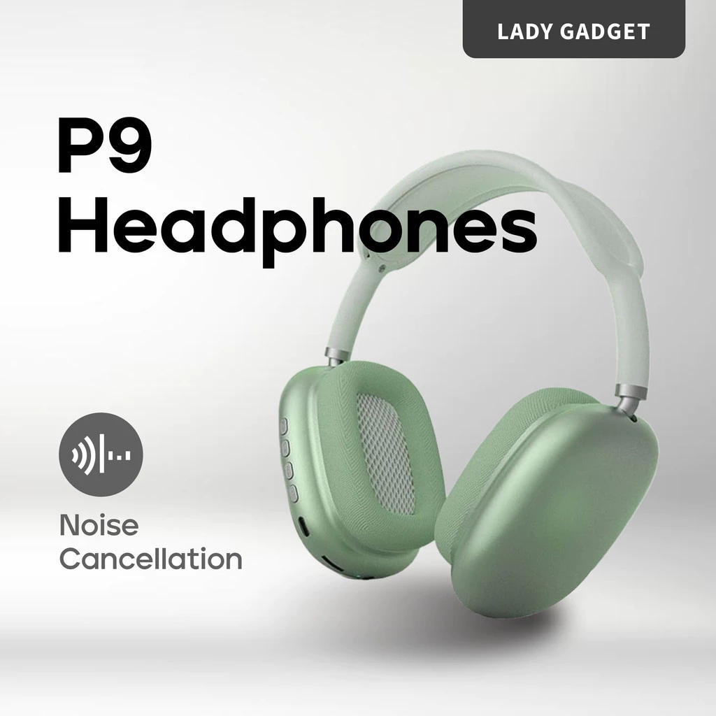P9 Promax Air Max Wireless Bluetooth Headphones With Microphone Noise Canceling Earbuds Gaming Headset Stereo HiFi Headphones