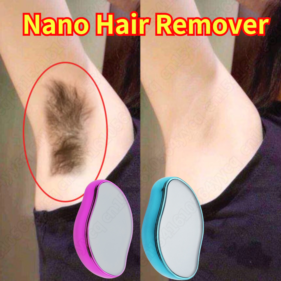 Wenefang Fashion Nano Crystal Epilator Depilatory Gum Man Women's Hair Removal Eraser Painless Depil Hop Stone Hair Removal Body Exfoliating 1PC