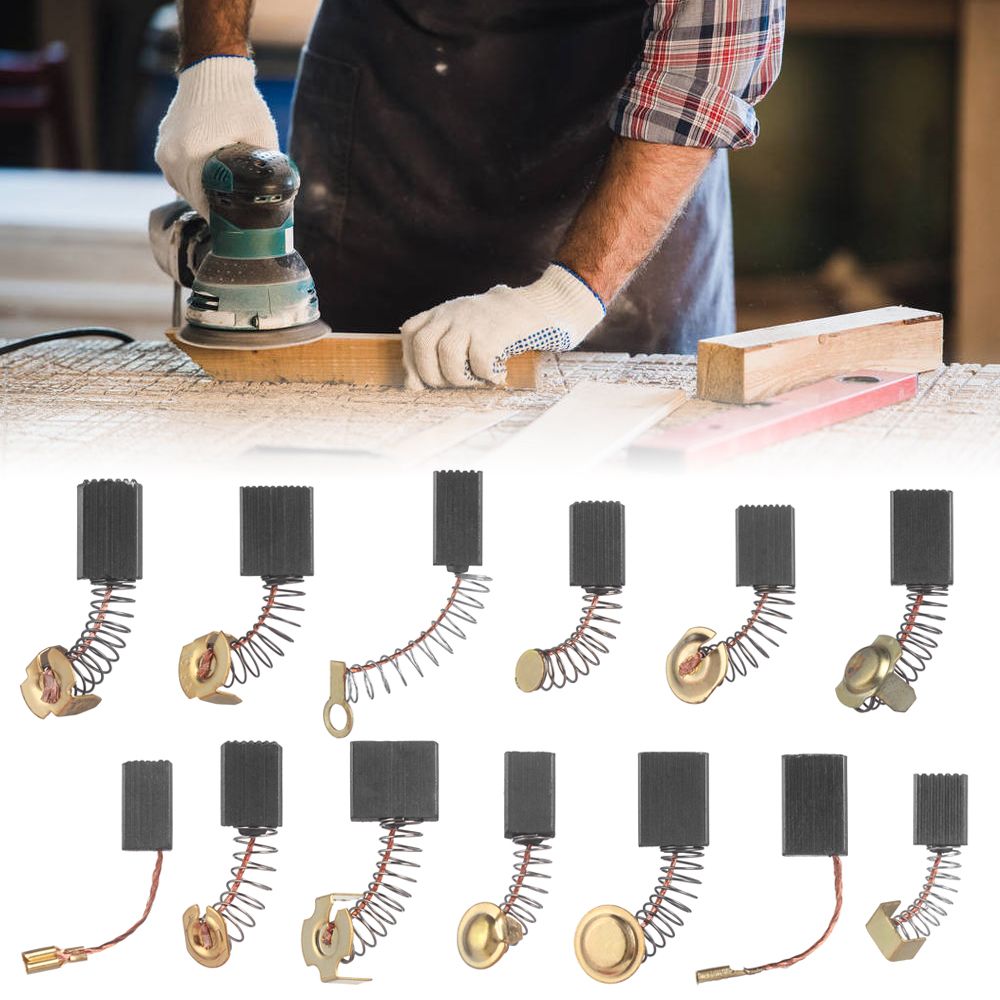 2Pcs New 13 Styles Hand Tools Mini Drill Electric Grinder Replacement Generic Carbon Brushes Motors Spare Parts