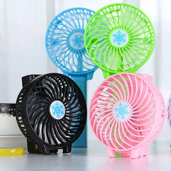 Foldable Hand Fans Battery Operated Rechargeable Handheld Mini Fan Electric Personal Fans Hand Bar Desktop Fan USB Gadgets