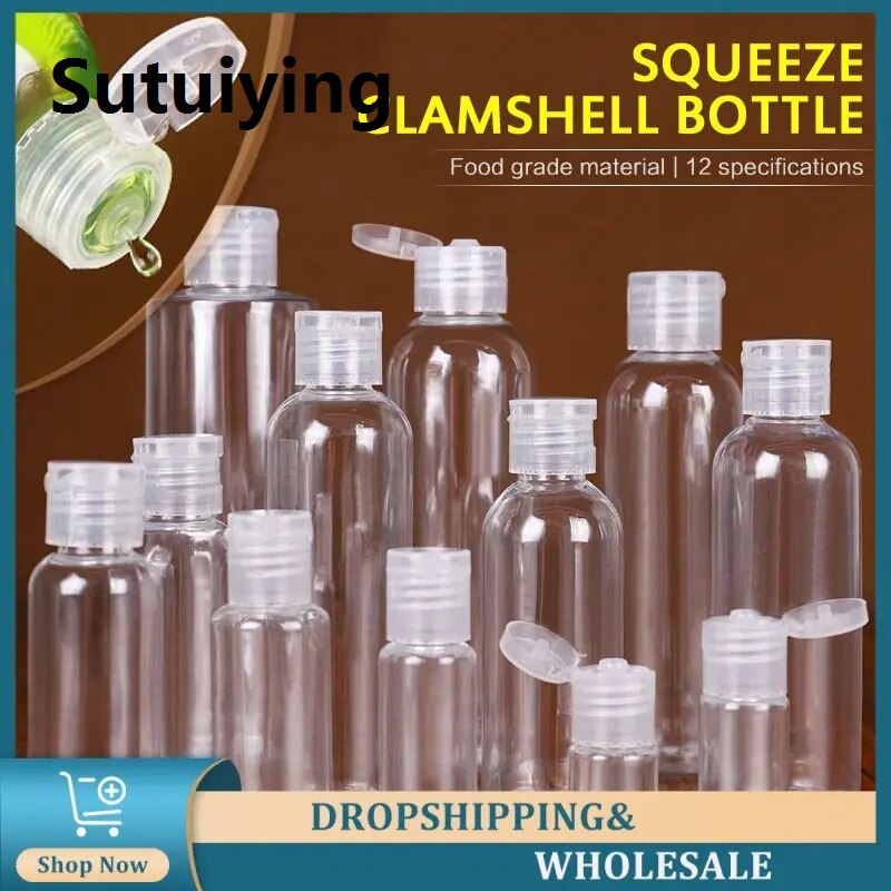 Sutuiying transparent bag Portable Travel Bottle 10ml 30ml 50ml 60ml 100 Ml Plastic Bottles For Travel Sub Bottle Shampoo Cosmetic Lotion Container Drop