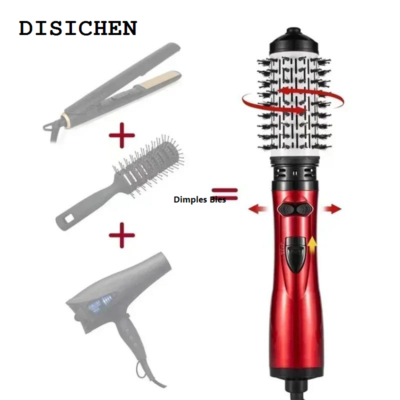 DISICHEN Luxury Comb, hair dryer, blower, hair, brush, straight airflow, 3602 replaceable heads, rotating hot air curlers, irons, curling irons, electric