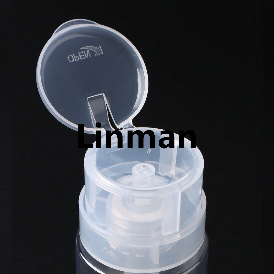 New Nail Storage Refillable Glass Bottles Empty Liquid Press Pump Dispenser Nail Art Polish Remover Cleaner Manicure Tools