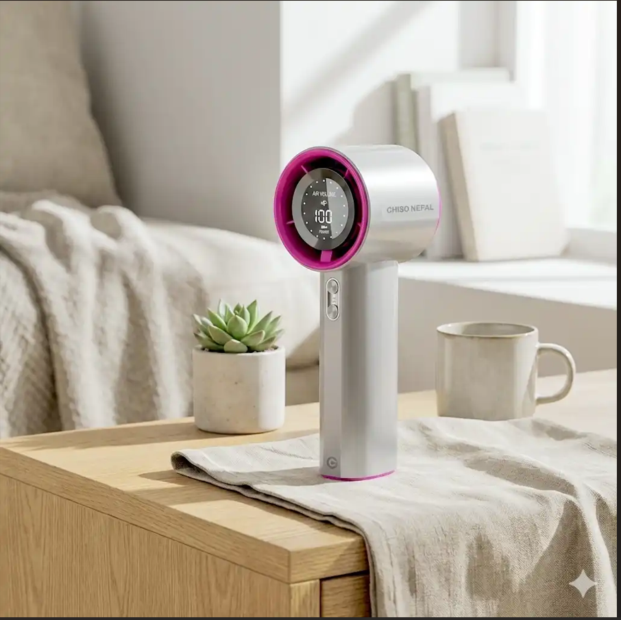 Chiso Nepal Mini Portable Fan Upto 8 hours Battery 5 star rating