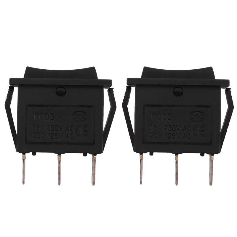 fasdaga 2X AC15A/250V 20A/125V 3 Pin SPDT ON-OFF-ON 3 Position Snap Rocker Switch