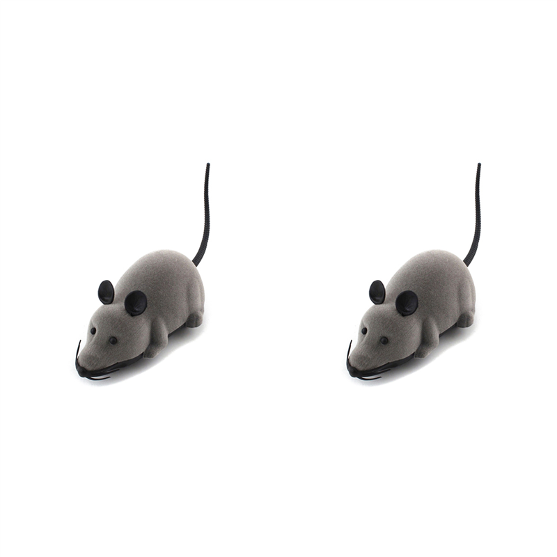 NAMUNY 2X Wireless Remote Control RC Electronic Rat Mouse Mice for Cat Dog Pet