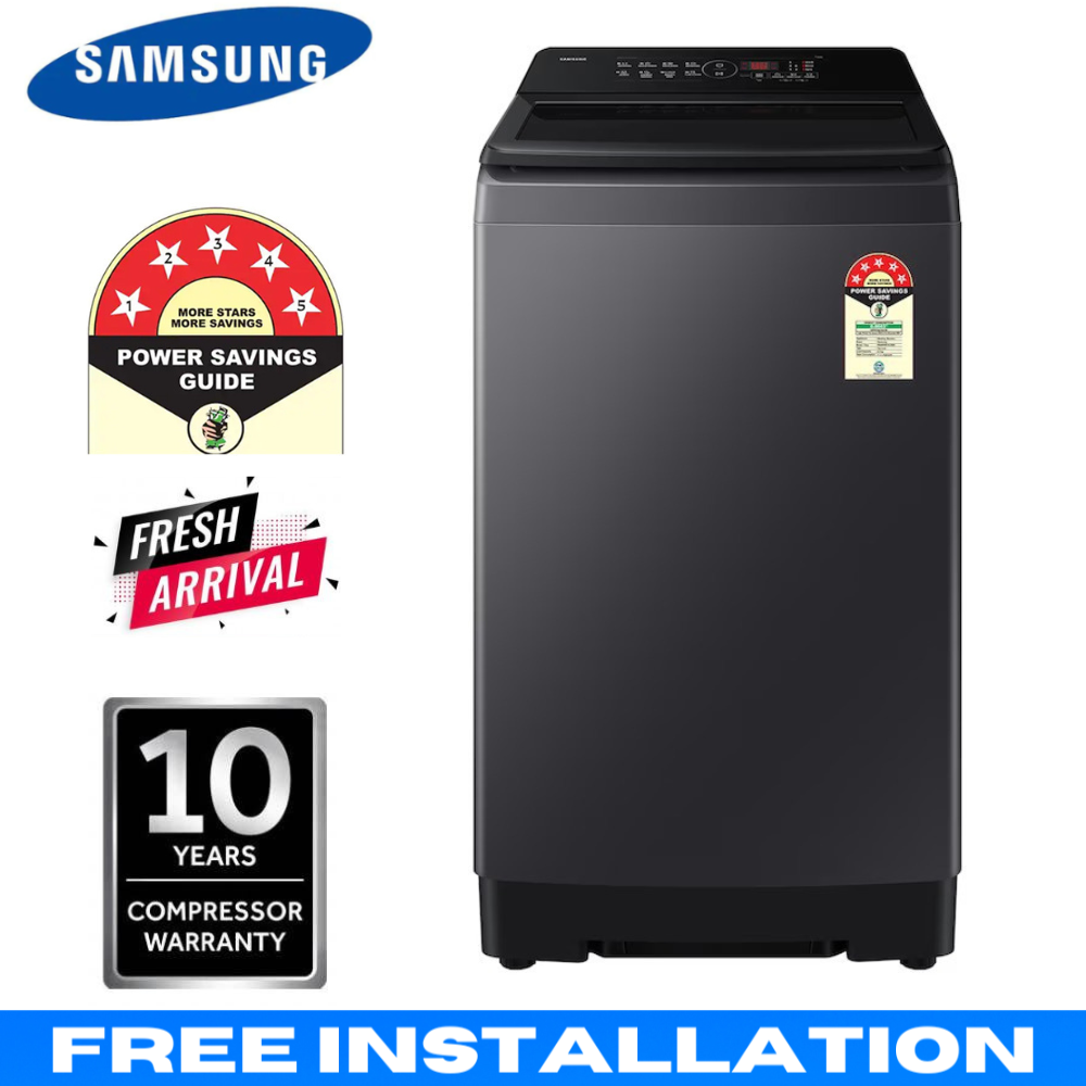 Samsung 8KG Top Load Fully Automatic Washing Machine = WA40F08D1CIM | EcoBubble™, Digital Inverter Motor, BubbleStorm, Soft Close Lid, Magic Filter, Tub Clean and Dual Storm Pulsator