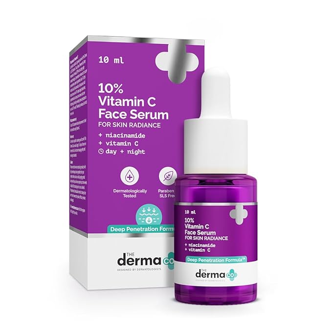 The Derma Co 10% Vitamin C Face Serum for Skin Radiance - 10ML