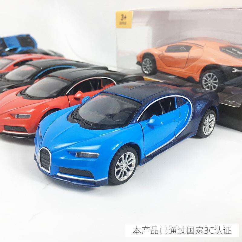 Selected Goods (Boxed) Realistic Alloy Sports Model Childrens Toy Small Car Baking Cake Decoration Ornament