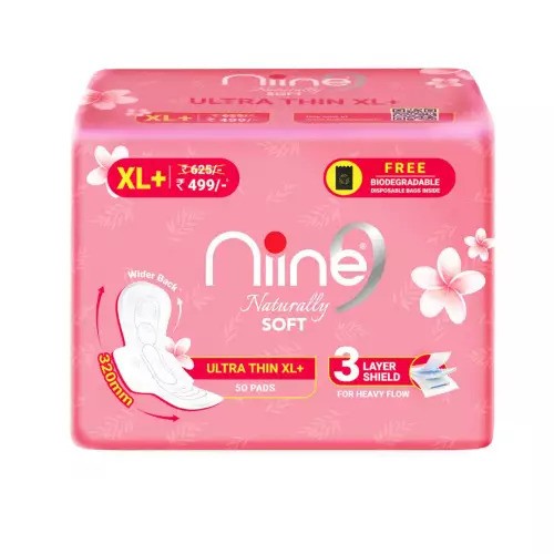 Niine Naturally Soft Ultra Thin XL 50 Pads 320mm