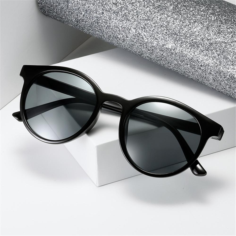 Retro Korean Style Round Frame Shades Street Style UV Protection Sun Glasses Sunglasses that Slim the Face for Women & Men