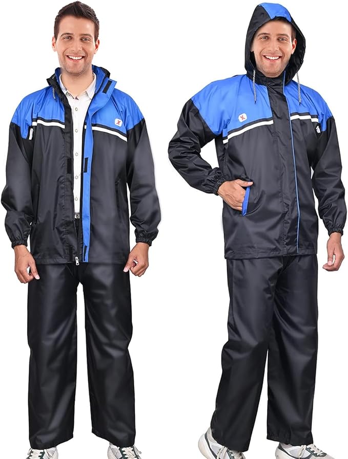HACER Comfort Raincoat Hooded Rain Jacket