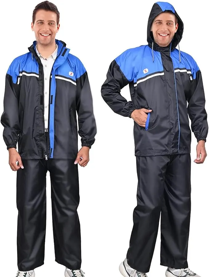 HACER Comfort Raincoat Hooded Rain Jacket