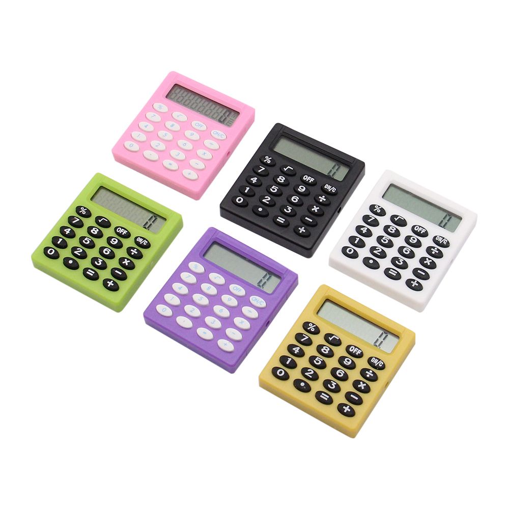 Portable Kawaii Student Office Supplies Personalized Office Electronics Digit Calculator Small Square Calculator Pocket Calculator Mini Calculator