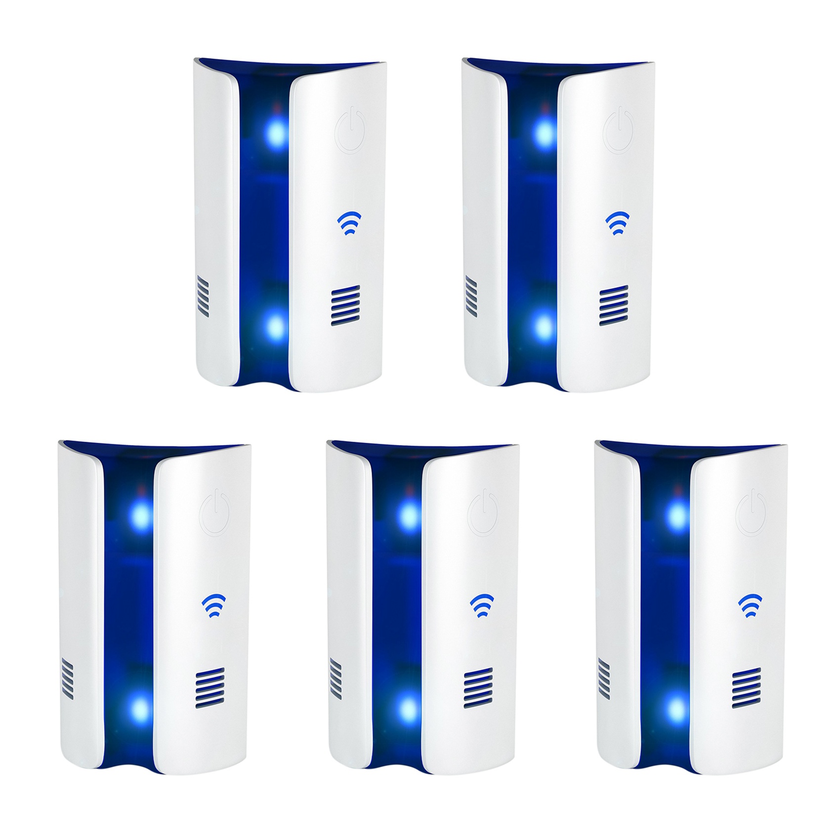 fasdaga 5X Ultrasonic Electromagnetic Pest Repellent Control, Plug in Home Indoor and Outdoor Repeller,(US Plug)