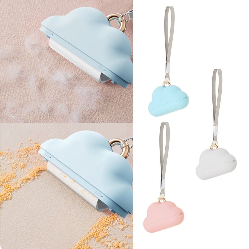 Household Cloud Shaped Roller Sticky Brush Refill Pet Hair Remover Roller Sticky Dust Paper Drum Type Lint Roller Brush Dust Remover Sticky Pet Hair Removal