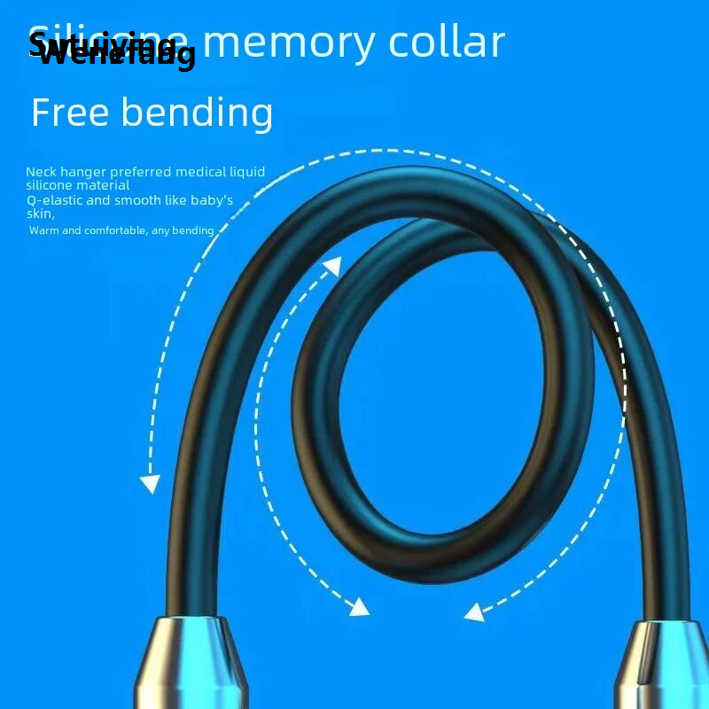 Wenefang Sutuiying G01 Wireless Bluetooth Earphones In-ear Sports Magnetic Fashion Neck Halter Style Running Stereo Large Capacity Gift Earphones