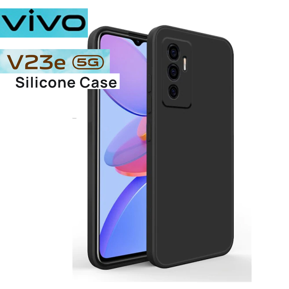 Vivo V23E V23E 5G Back Cover - Slim and Soft Liquid Silicone Protective Case